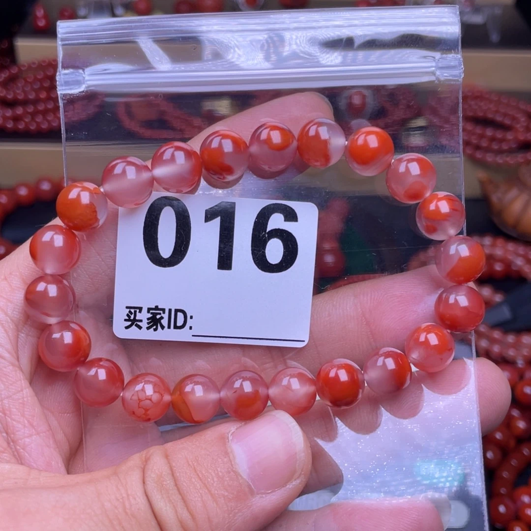 择***行南红玛瑙未镶嵌手串