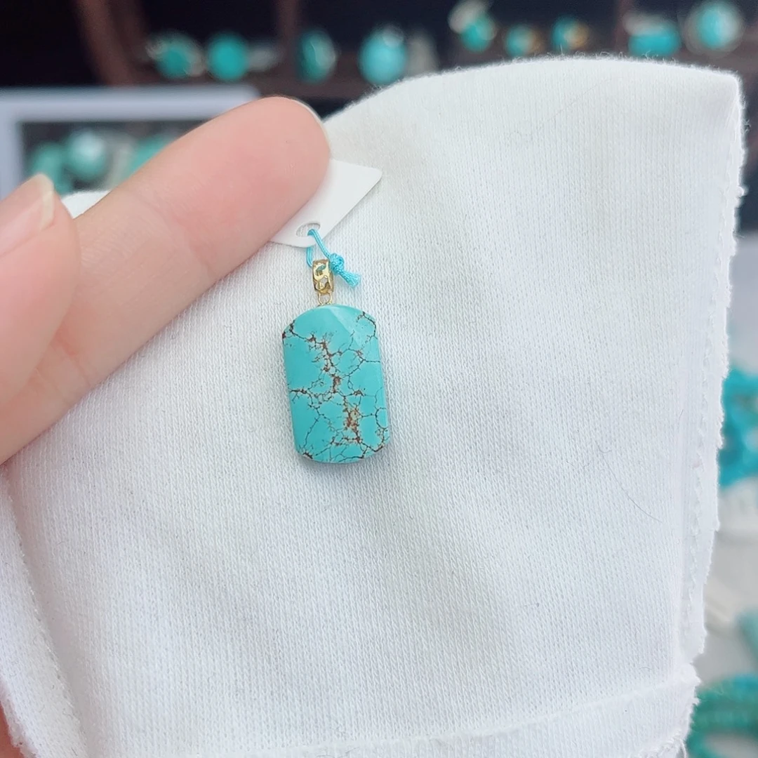 绿松石18K金镶嵌绿松石