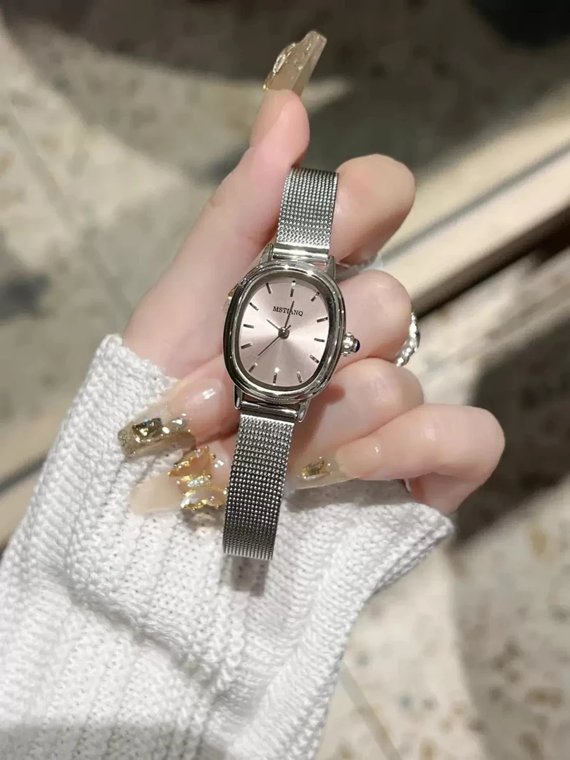 椭圆形女士手表简约设计气质百搭复古小众腕表AL6868