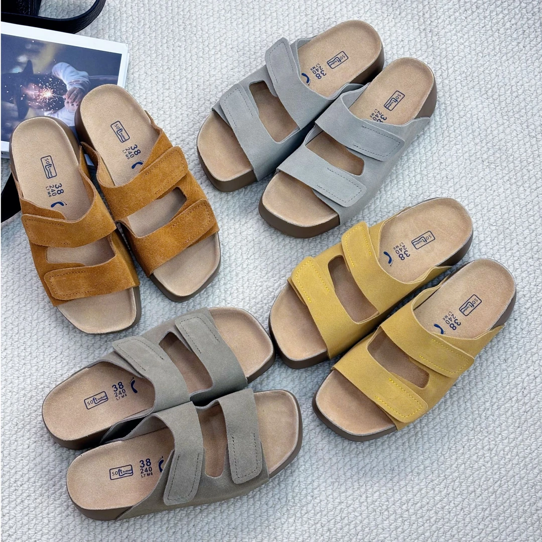 夏季透气二字拖厚乳吐司超软大底凉女拖鞋防滑女鞋增高沙滩鞋外穿