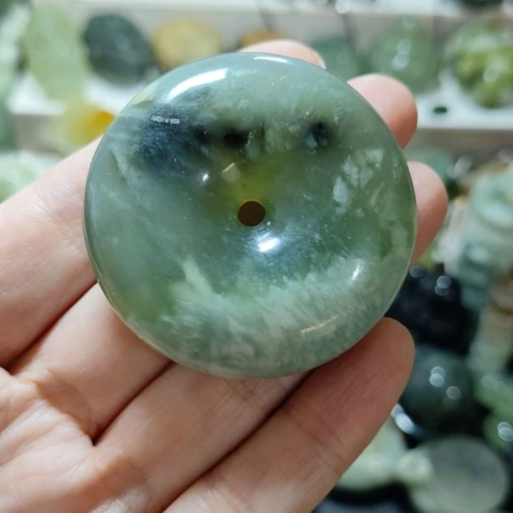 岫玉平安扣未镶嵌