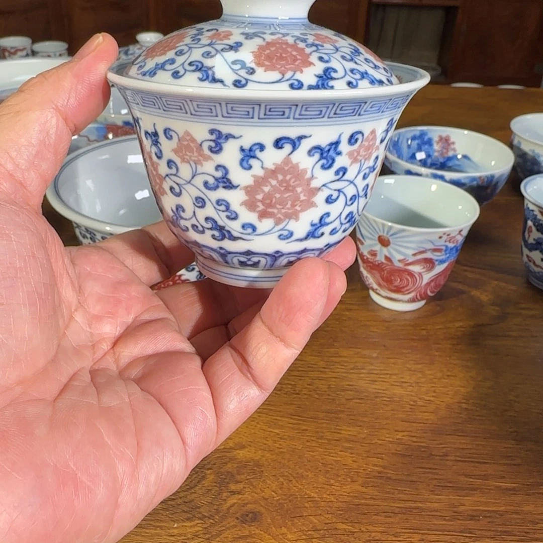 景德镇岚溪釉里红瓷器
