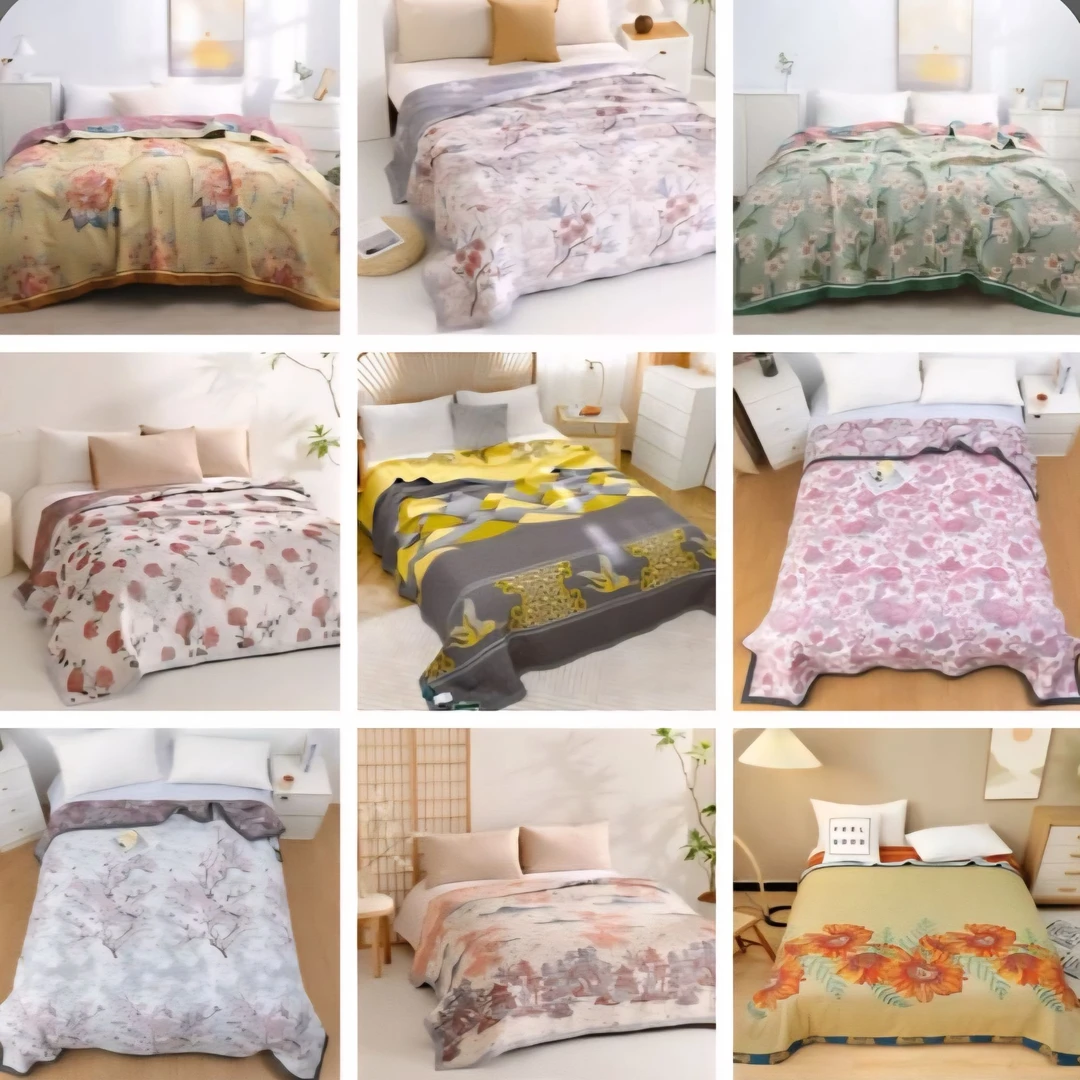 精品孤品盖毯--不挑花型230*250