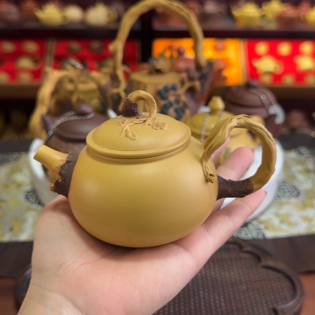 茶壶段泥黄段仿木