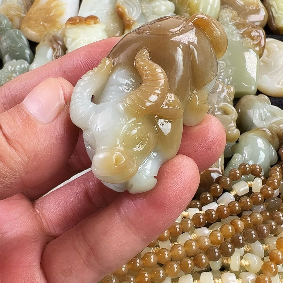 和田玉未镶嵌吊坠(不含链)