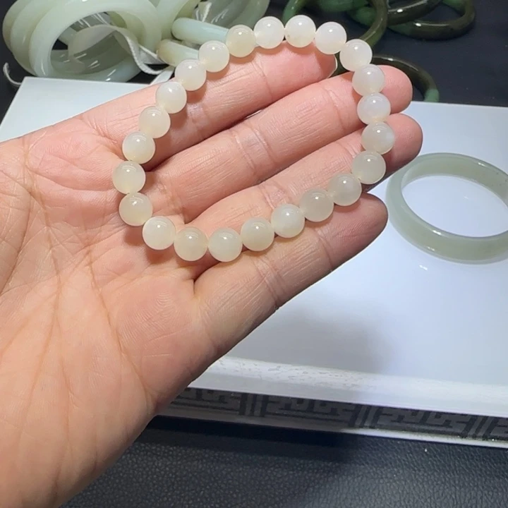 和田玉未镶嵌手链66