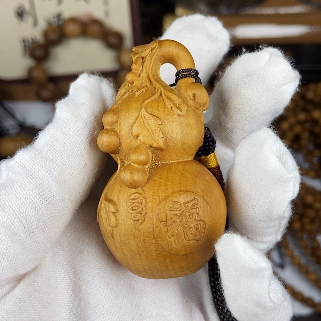 老山檀香印度老山檀香精工葫芦挂件