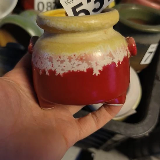 景德镇手工高温陶瓷：内5口高8