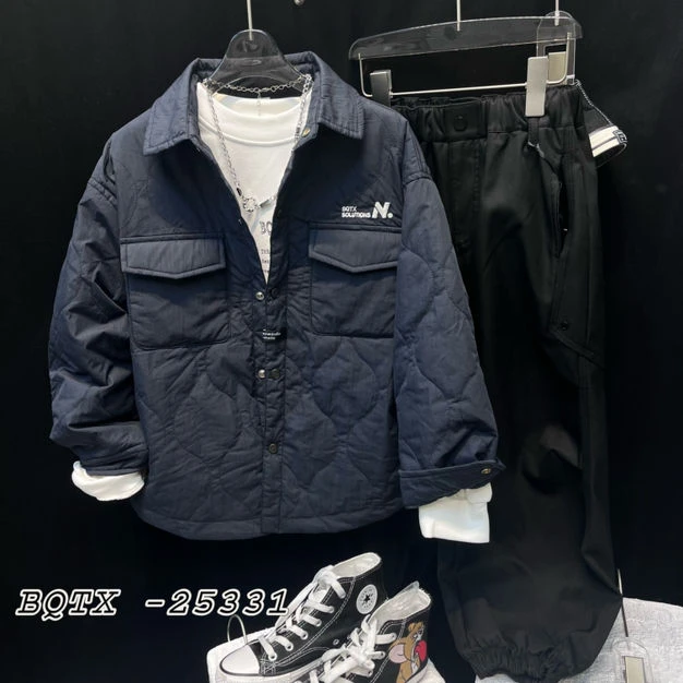 6F10。25331棉衬衫外套冬季童装