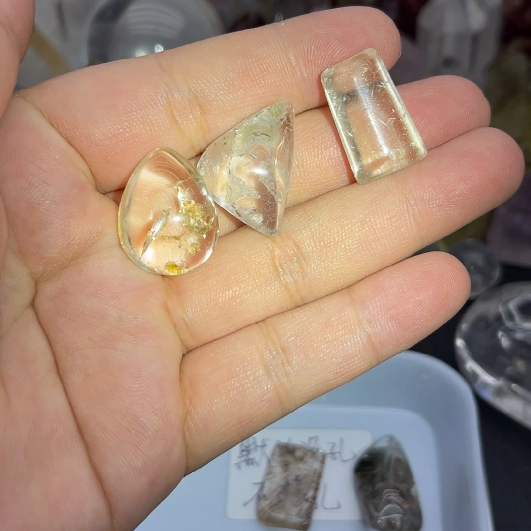 珠宝半成品未镶嵌水晶7 幽灵➕发晶