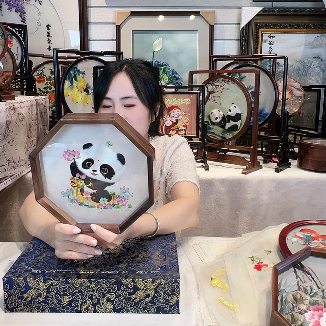 织绣苏绣摆台精工