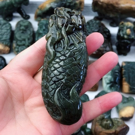 岫岩河磨玉（透闪石质玉）未镶嵌把件