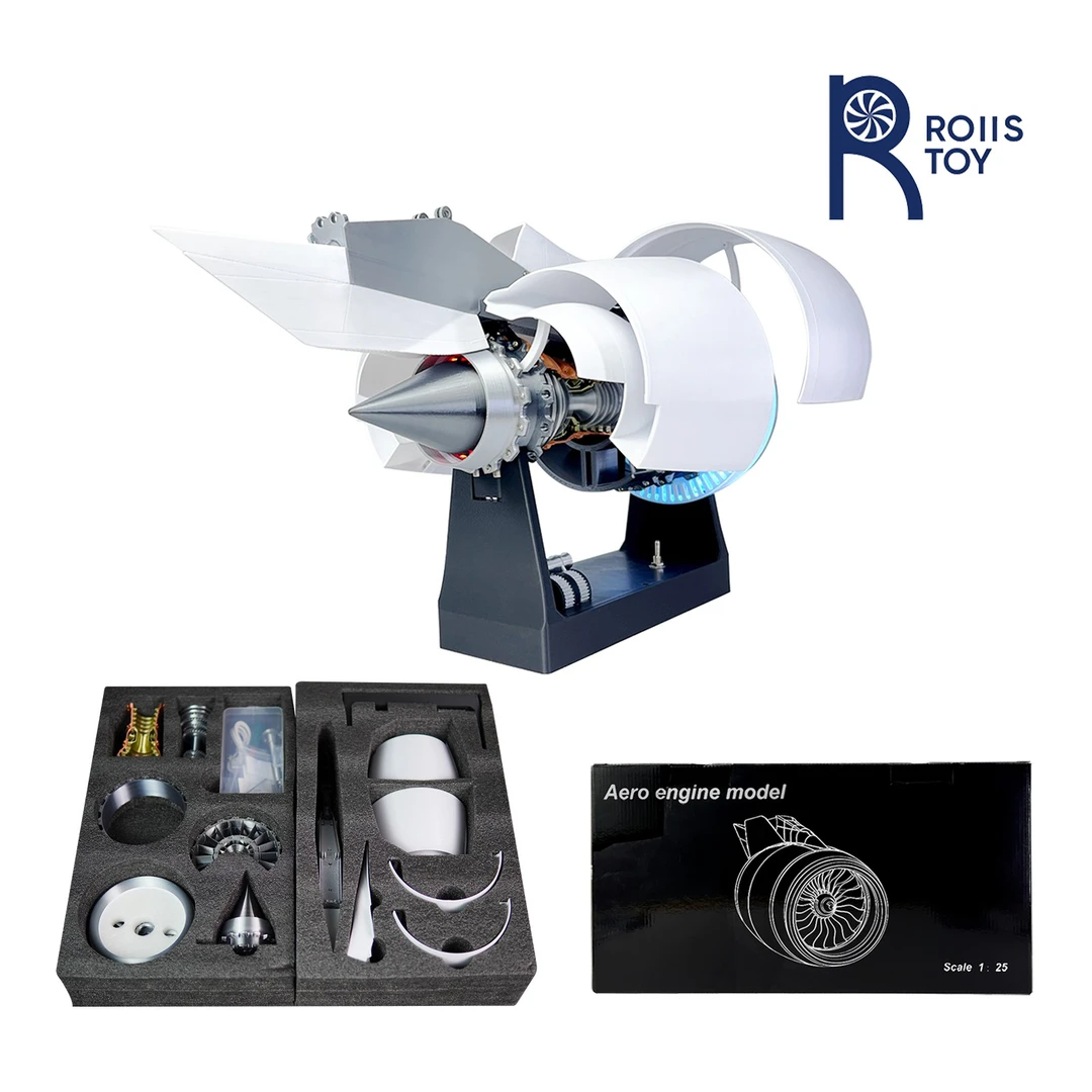 【科技礼品】小号整流罩款 红蓝灯光可调速 航发实验圣诞礼科技模型