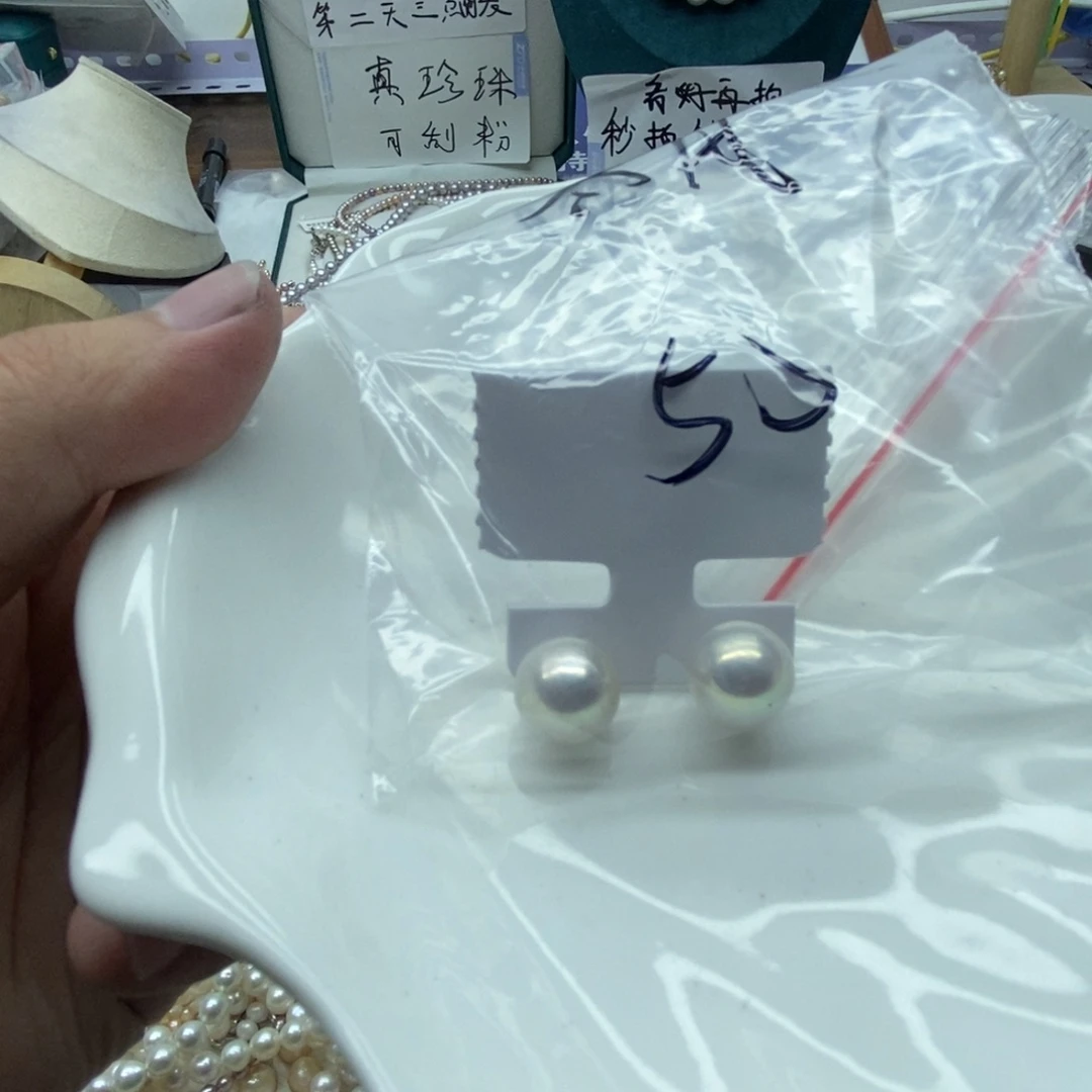 寒***冷银S925镶嵌天然淡水珍珠无人工干预淡水珍珠