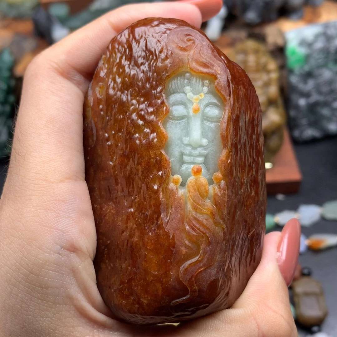 辉***定制翡翠未镶嵌翡翠