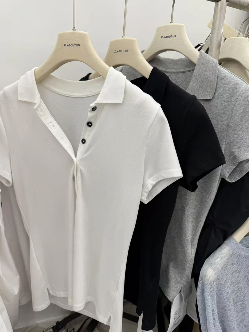 ZLABOUTUS～修身POLO短袖T恤no退no换