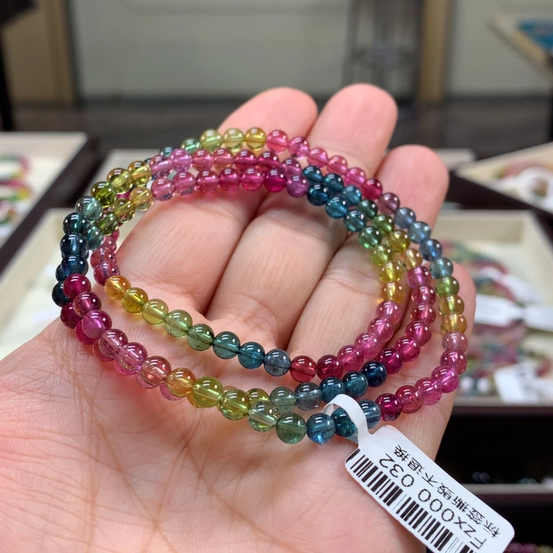 碧玺未镶嵌手链4.6左右