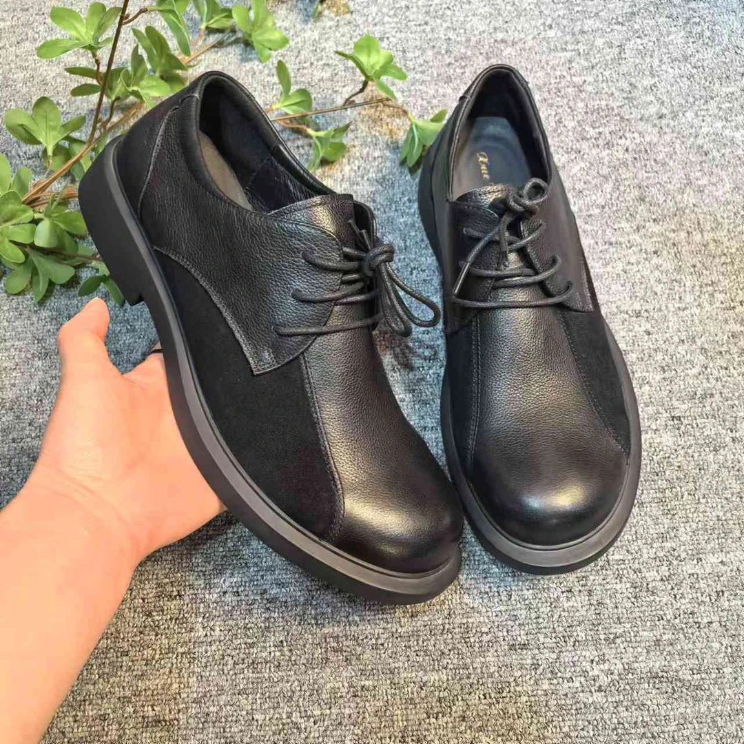 2024休闲时尚百搭潮流男士真皮鞋0512