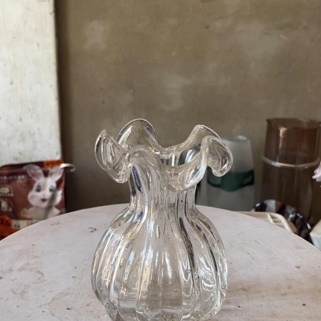 弘扬琉璃花器微瑕高度17