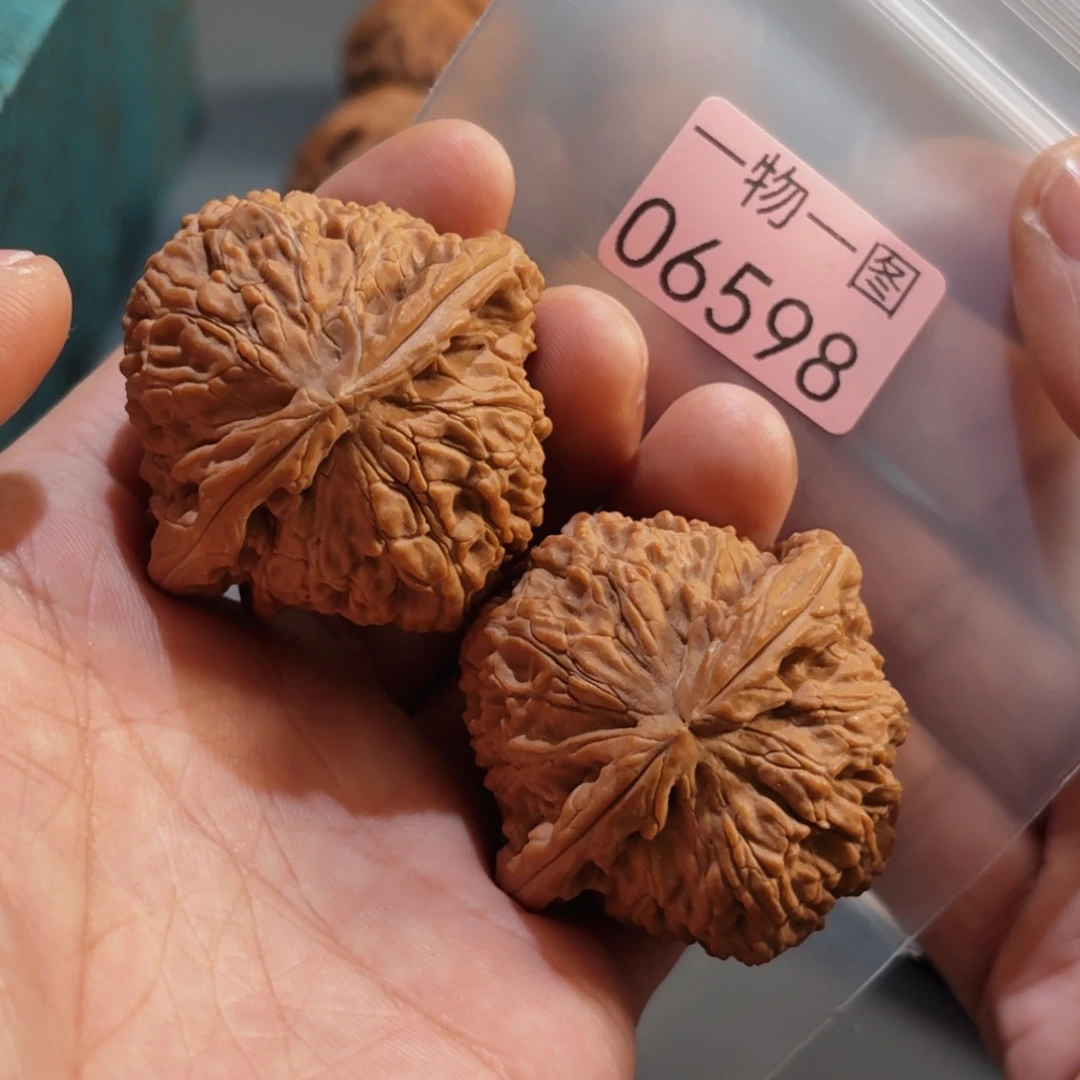 文玩核桃把件白狮子