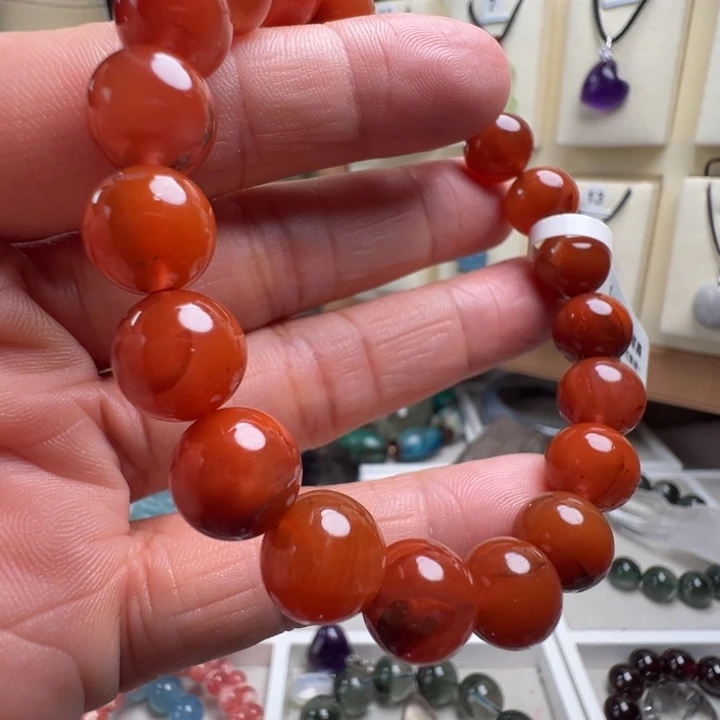 南红玛瑙未镶嵌手链天然南红玛瑙