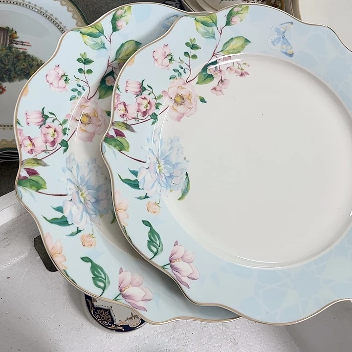 新骨瓷10.5英寸两个平盘微瑕完美主义者慎拍