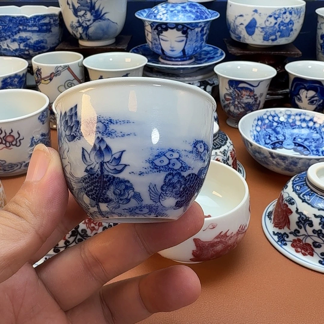 杯子景德镇全手工手绘陶瓷