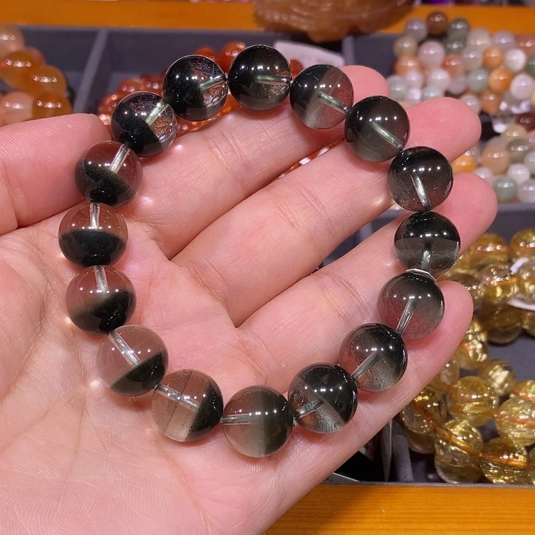 未镶嵌手链水晶绿幽灵13