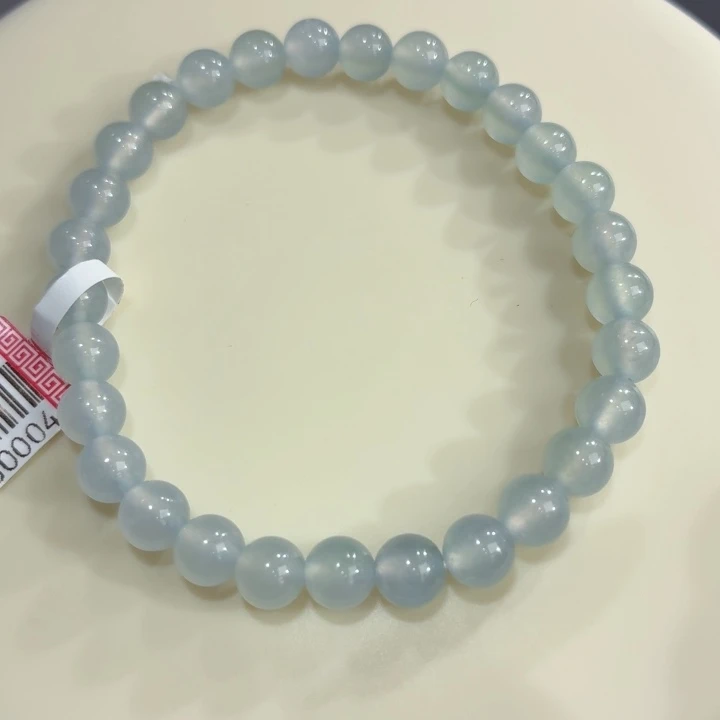 未镶嵌手链翡翠冰胶蓝底卡6.3