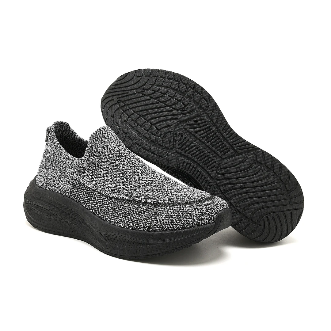 男女轻弹袜子鞋健跑步运动时尚休闲网面透气一脚蹬真爆厚软底增高