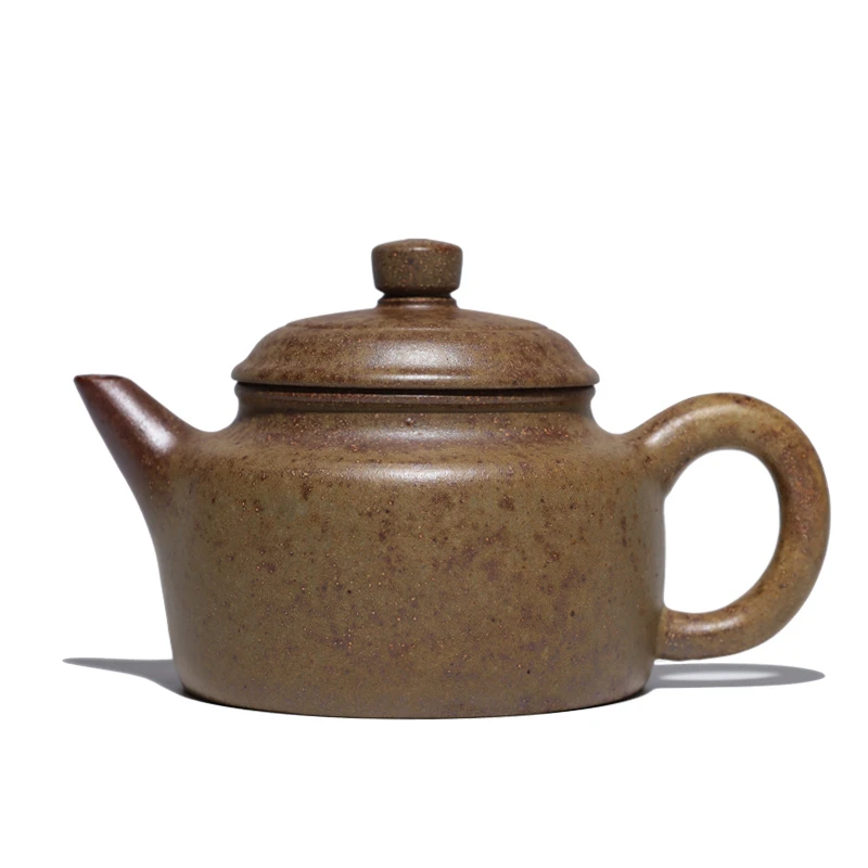 大吉羊柴烧 宜兴紫砂壶茶壶 原矿本山绿泥剑流德钟240ml庄泽明