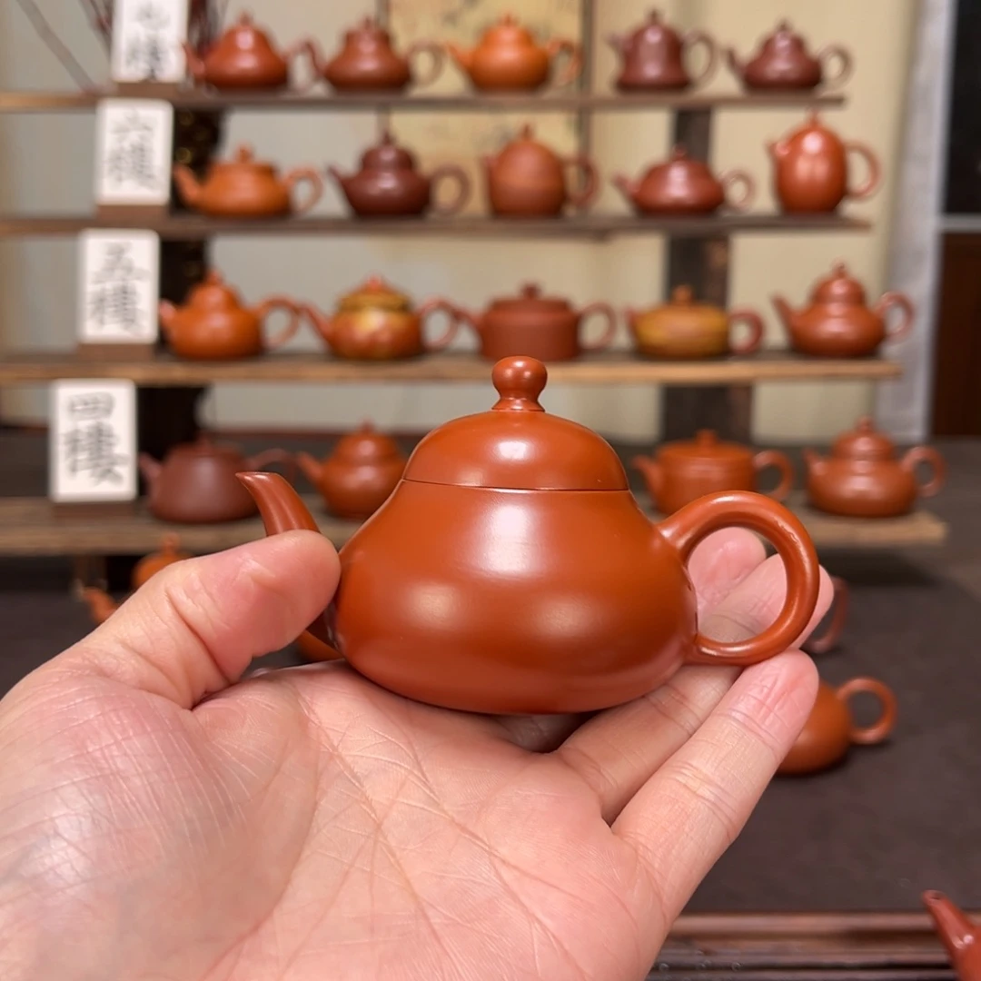 8***8茶壶紫砂精工梨壶80cc
