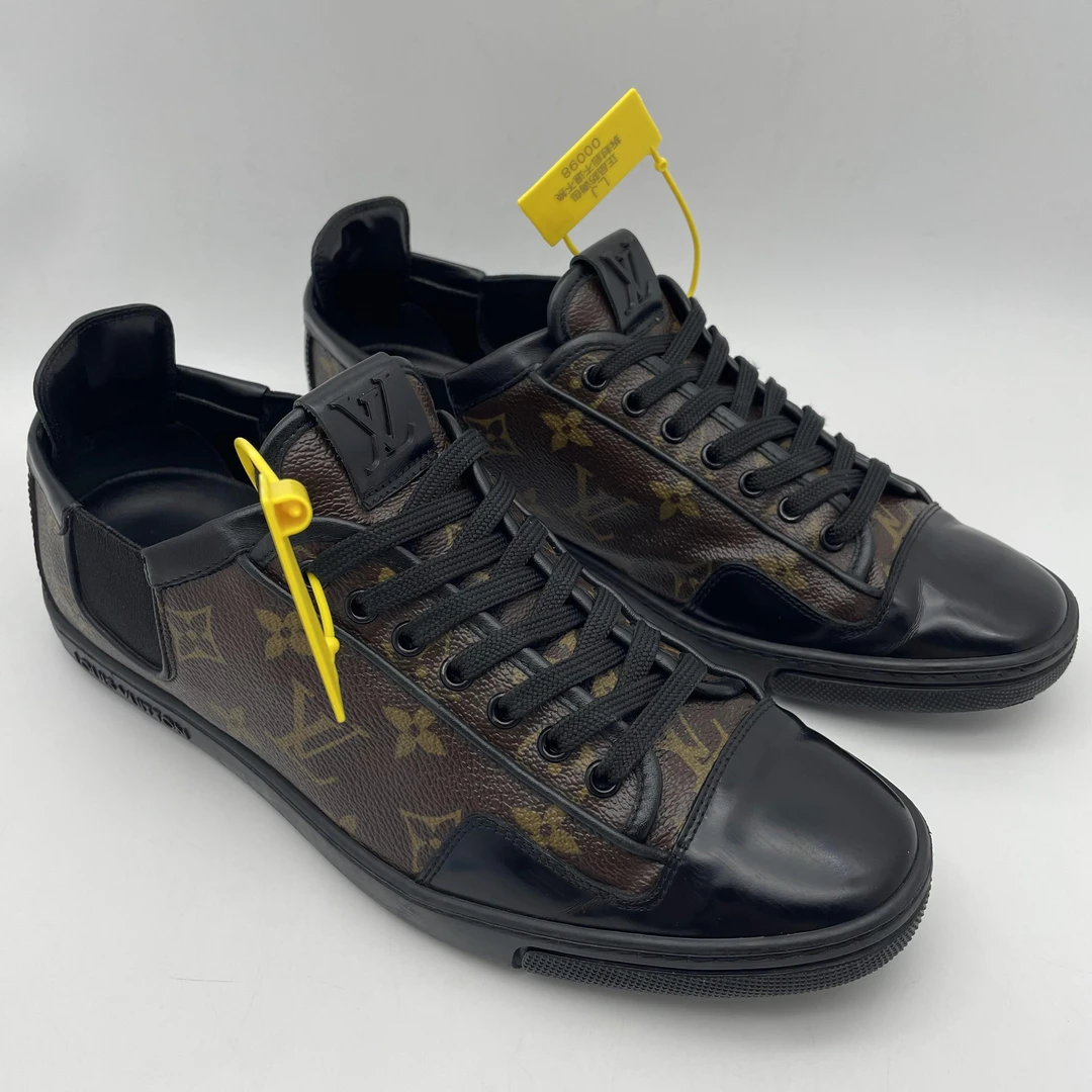 95新 LouisVuitton/路易威登  二手男士 老花满印经典板鞋/41欧码