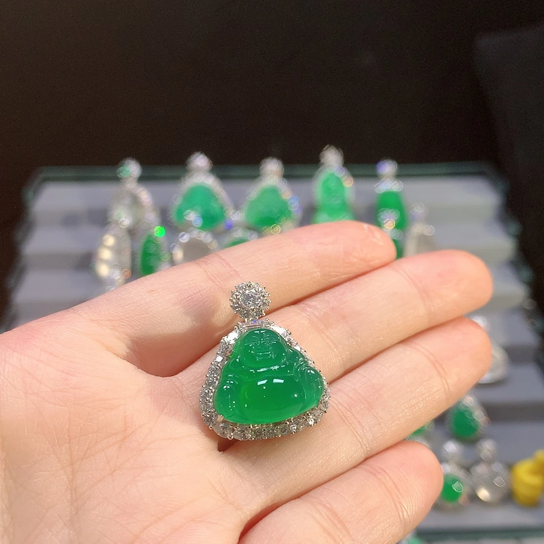 玛瑙/玉髓银S925镶嵌颈饰