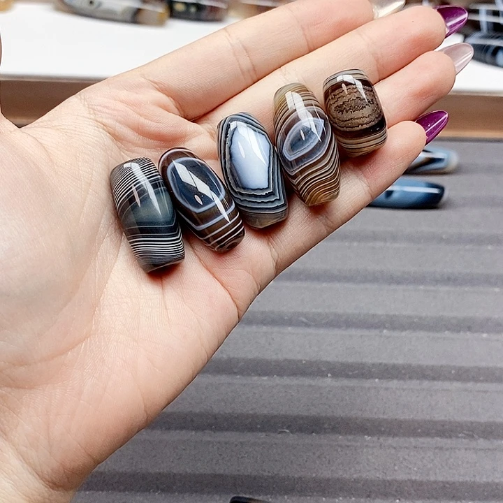 三***急玛瑙/玉髓合金珠宝半成品