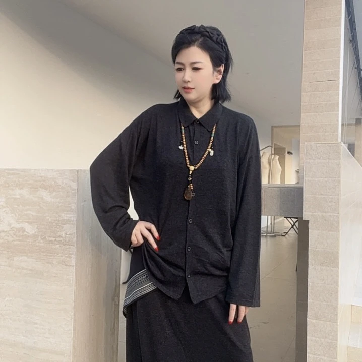 2025秋季新款超细马海毛百搭休闲时尚针织轻奢绵羊毛开衫