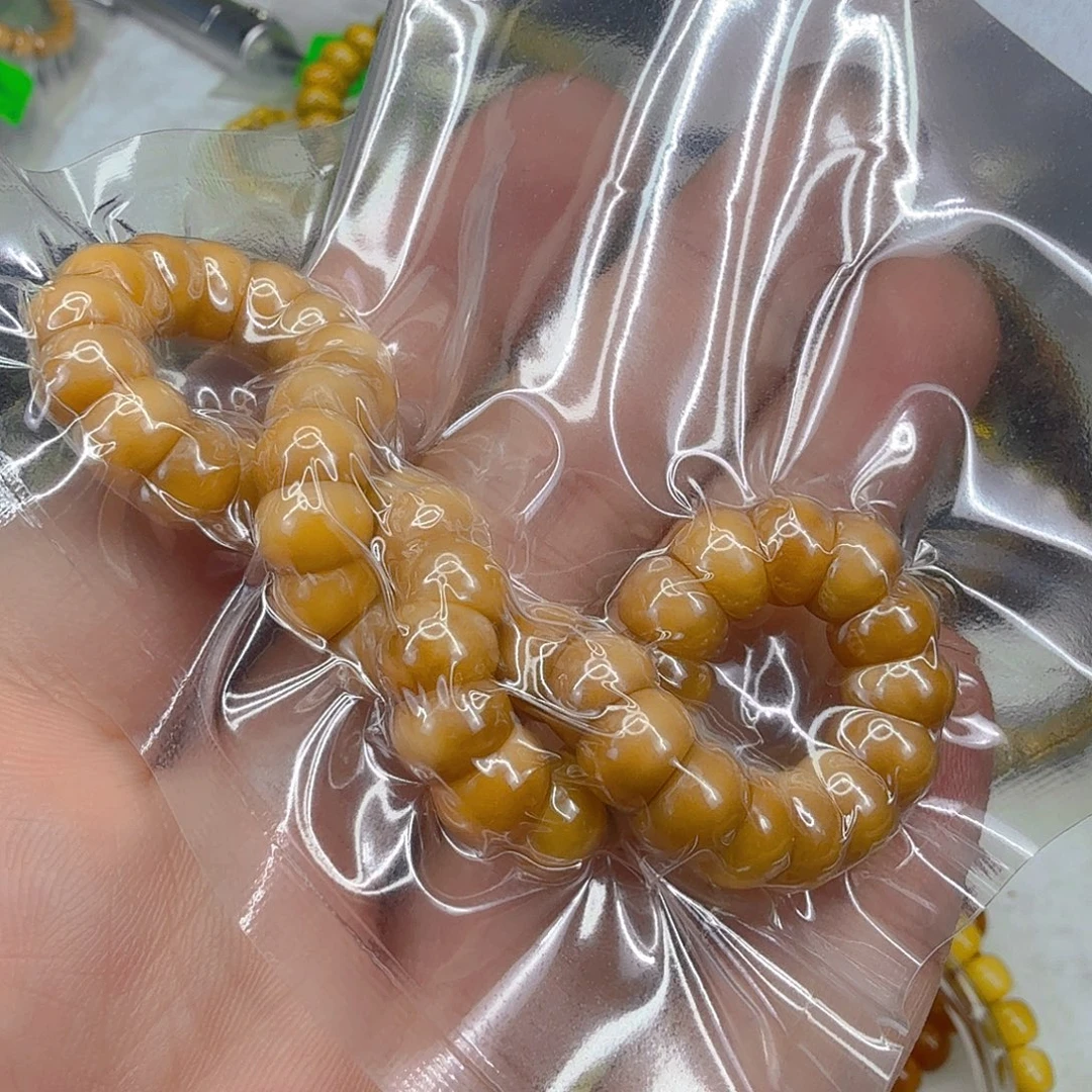 传***～星月菩提手串36龙脊菩提大肠单圈0.8