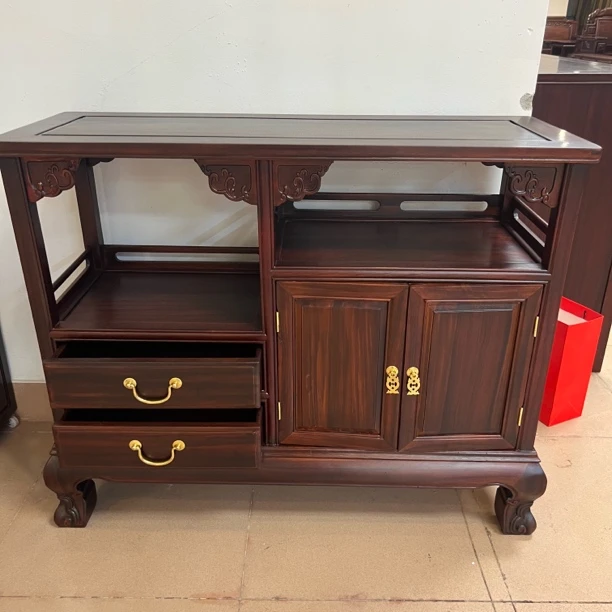 文言居推荐——新中式客厅玄关茶水柜 98*36*81