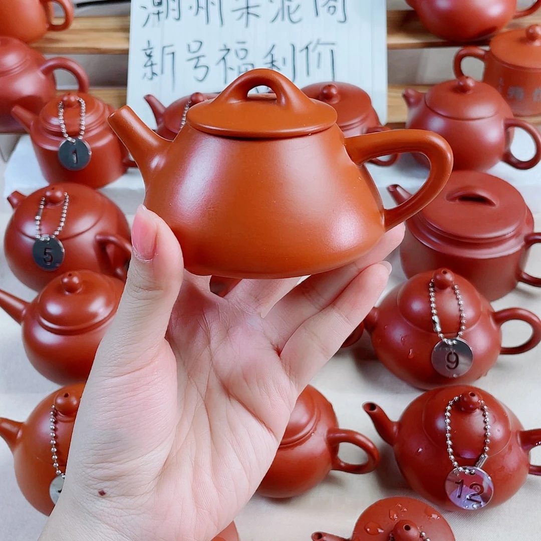 潮州朱泥壶石瓢壶160