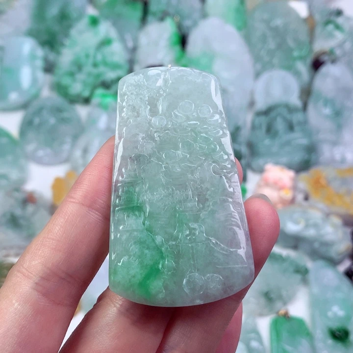 翡翠未镶嵌吊坠(不含链)