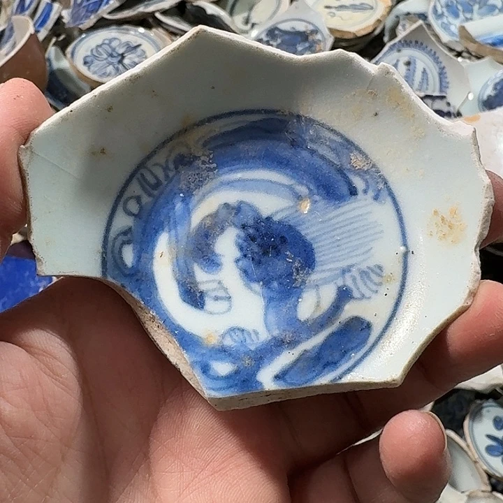 夜***廊瓷片瓷片标本，顺丰包邮