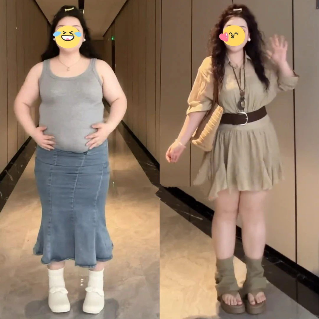 大码法式翻领短袖衬衫连衣裙女夏季胖mm收腰梨形身材显瘦百褶短裙