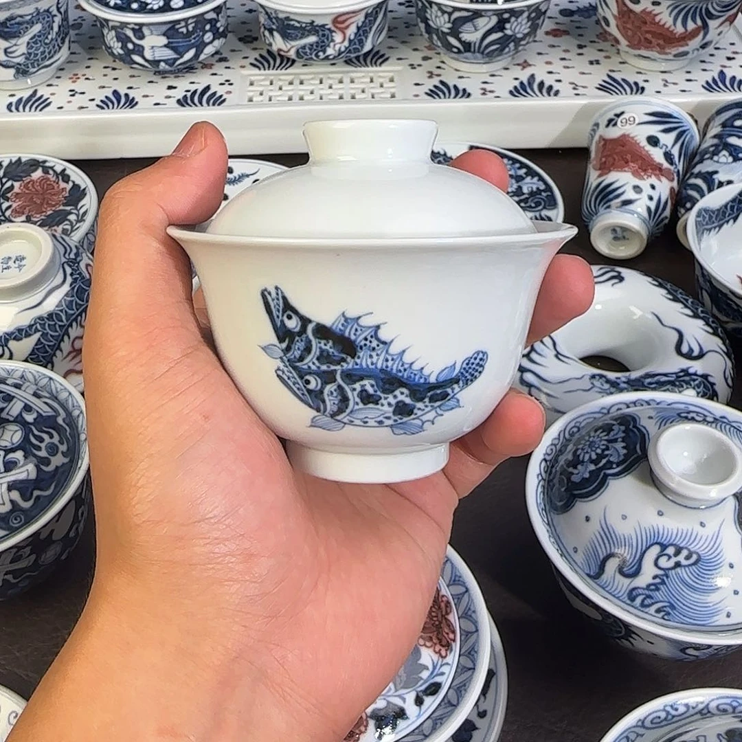 手工手绘茶器接订单