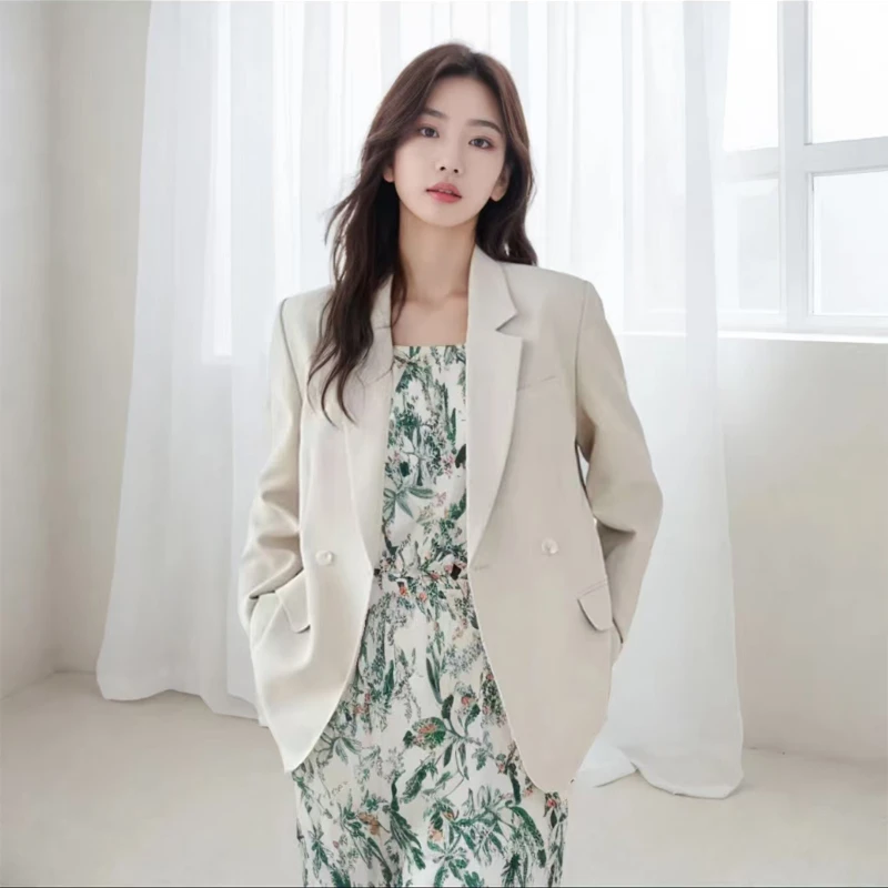 春秋韩版小个子西装外套女2025新款显瘦气质百搭休闲宽松西服上衣