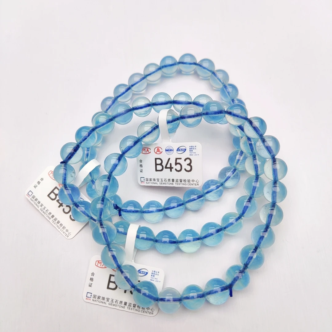 魔鬼蓝/海/蓝/宝手链-B453-多样性发一