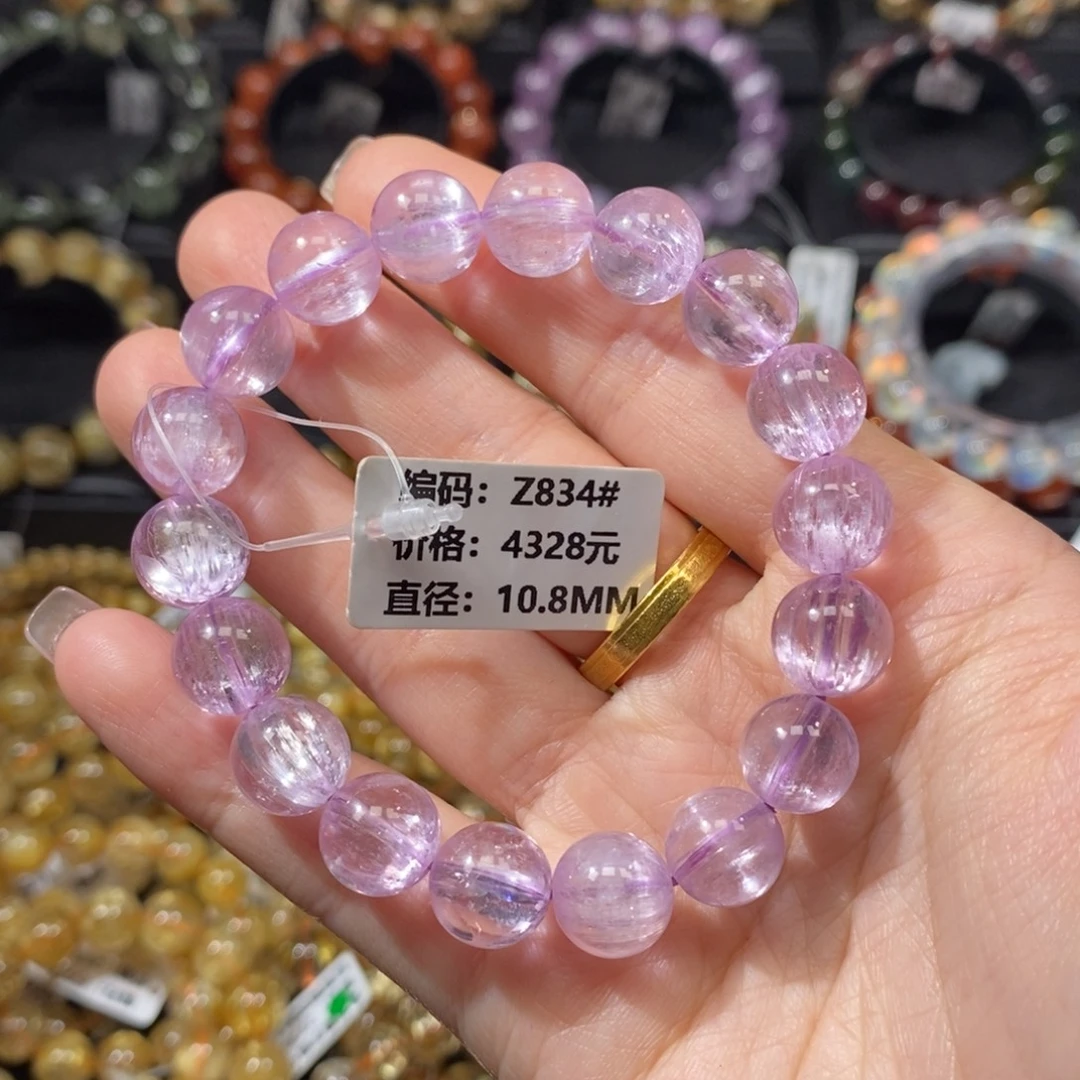 锂辉石未镶嵌手链Z834#10.8mm