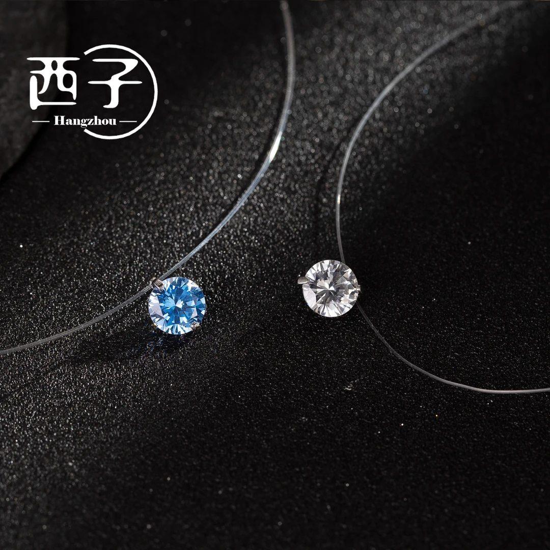 西子饰品镀18K金【人鱼之泪项链】高级感2025爆款手工款出门吊坠女