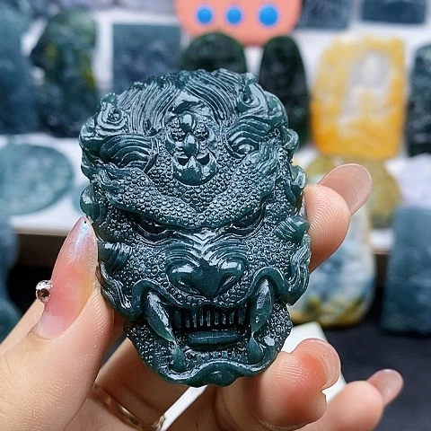追***～定制翡翠未镶嵌龙