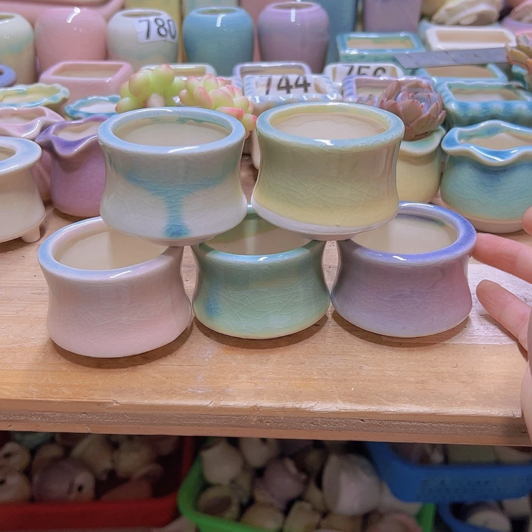 陶瓷花盆当场满12包邮