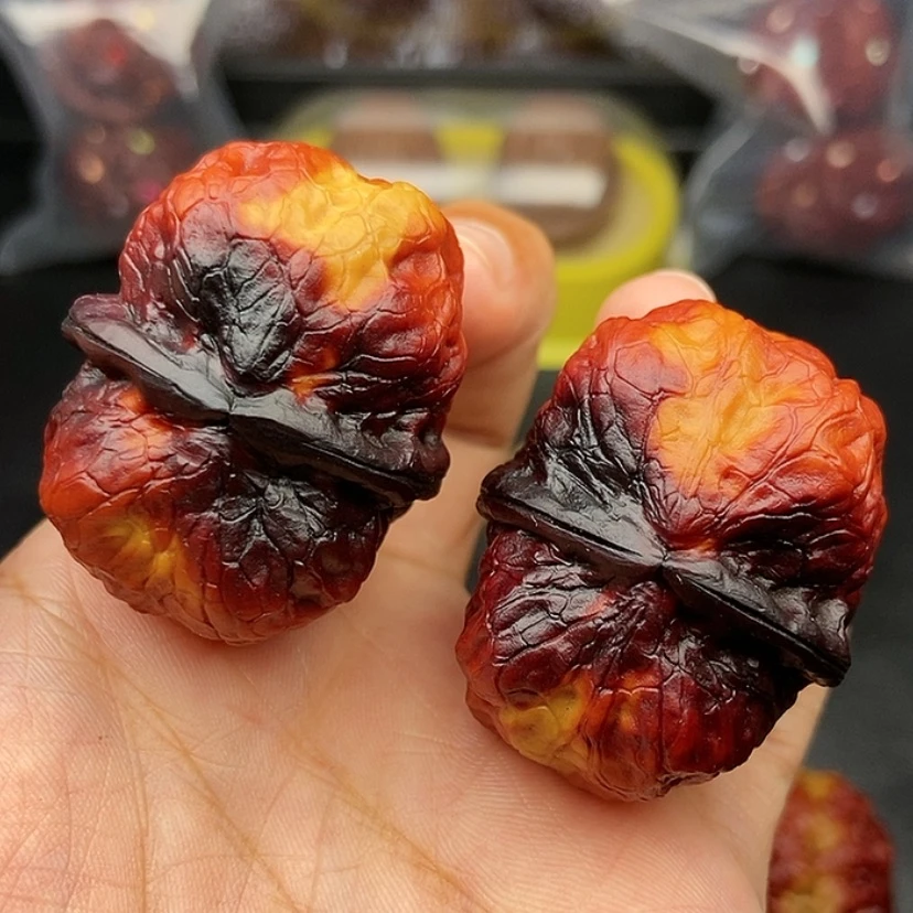 【闪购商品】把件文玩核桃40尺方尊金蟾